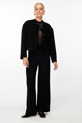 ست بالاتنه و پائین تنه مشکی زنانه بافتنی Nefeli - کد 899527422