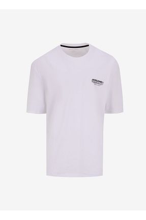 تیشرت سفید مردانه یقه دوچرخه Jack & Jones - کد 899554884
