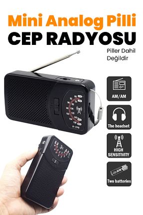 رادیو نوستالژیک مشکی Aksesuarcı - کد 899562661