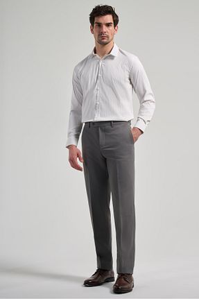 شلوار طوسی مردانه بافتنی İmza - کد 899576892
