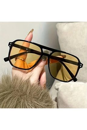 عینک آفتابی زرد زنانه 49 DEPOKON - کد 899575106