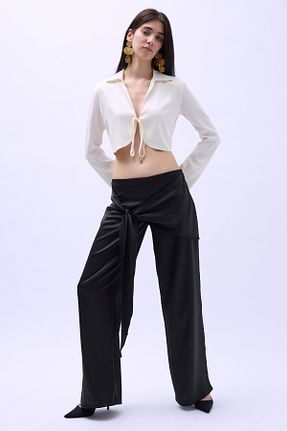 شلوار مشکی زنانه پارچه Black Fashion - کد 816501059