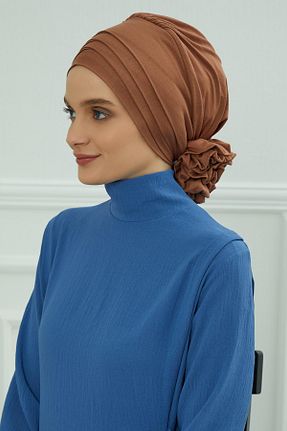 کلاه شنای حجاب قهوه ای زنانه Aisha