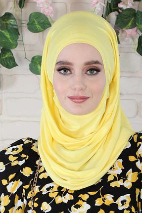 کلاه شنای حجاب زرد زنانه Aisha