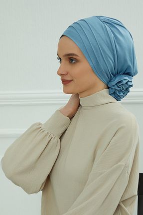 کلاه شنای حجاب آبی زنانه Aisha