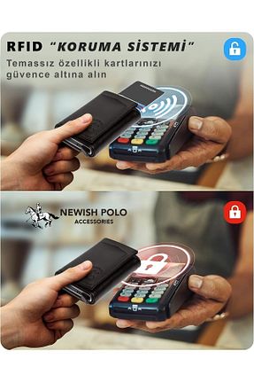 کیف پول مشکی مردانه ابعاد کوچک Newish - کد 74921893