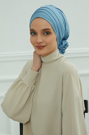 کلاه شنای حجاب آبی زنانه Aisha
