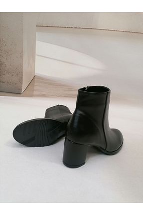 بوت / نیم بوت مشکی زنانه چرم مصنوعی navybluebyaliodabas - کد 899592120