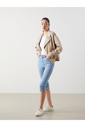 شلوارک و برمودا آبی زنانه اسلیم LC Waikiki - کد 900526926