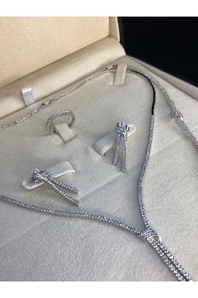 ست نقره سفید زنانه زیرکن vogutima jewelery&silver by timuçin mavili - کد 466138827