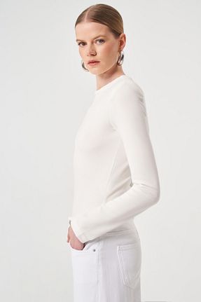 بلوز بژ زنانه ساده UTOPIAN - کد 899624489