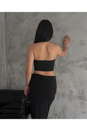 بلوز مشکی زنانه ساده LOOKMEG - کد 899634499
