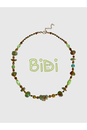 گردنبند جواهر رنگی زنانه اکریلیک Bidi House - کد 899641366