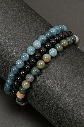 دستبند جواهر رنگی زنانه سنگ طبیعی NBS Beautiful Naturel Stones - کد 899652662
