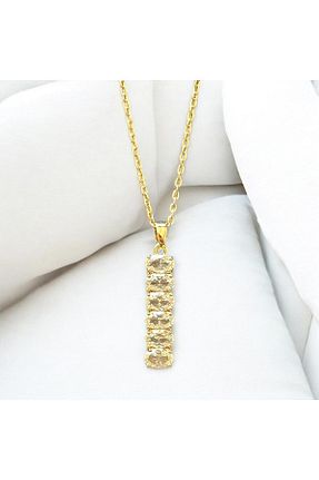 گردنبند استیل ( فولاد ) طلائی زنانه استیل ضد زنگ özgül takı ve tasarım - کد 886202453