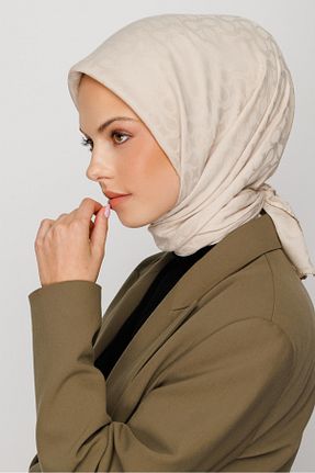 روسری بژ پلی استر VALORSCARF - کد 899681898