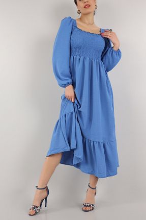 لباس آبی زنانه بافتنی KAŞİHA - کد 899679485