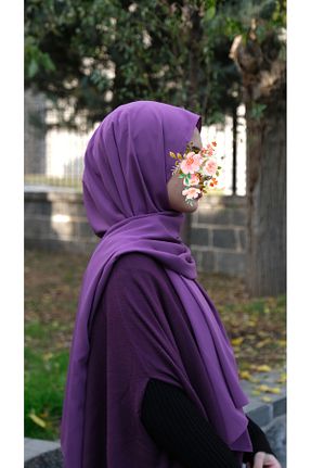روسری صورتی پلی استر Hamim - کد 899692282