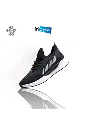 کفش اسنیکر مشکی مردانه بدون بند İriayak - کد 899691636