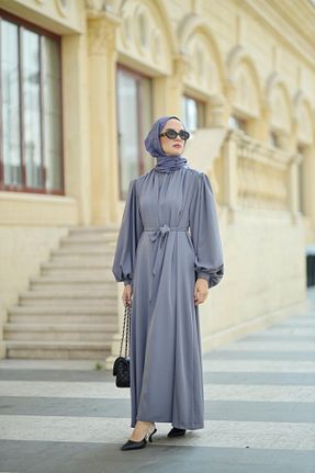 لباس حجاب طوسی زنانه Relaxed NS Moda - کد 899845793