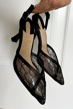 کفش مجلسی مشکی زنانه پارچه ای Elvessa - کد 899691002