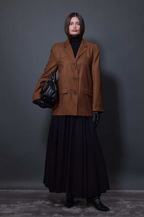 کت قهوه ای زنانه Blazer Tailors Room - کد 883221657