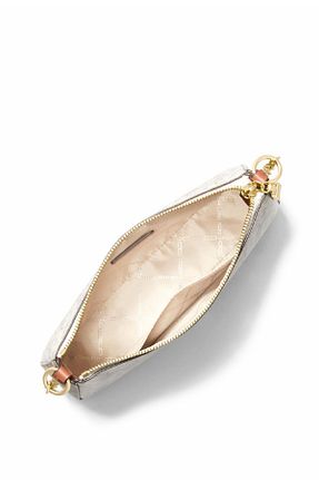 کیف دوشی بژ زنانه چرم مصنوعی Michael Kors - کد 812043683