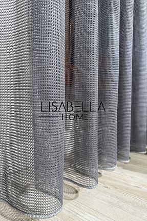 پرده توری طوسی ریل دار LisabellaHome - کد 899720865