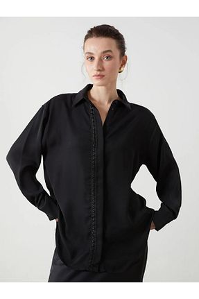 پیراهن سبز زنانه یقه پیراهنی LC Waikiki - کد 899726722