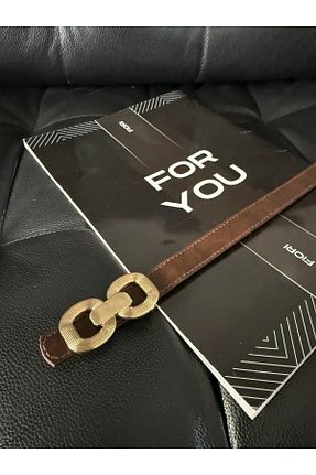 کمربند قهوه ای زنانه چرم مصنوعی Fiori - کد 898106781