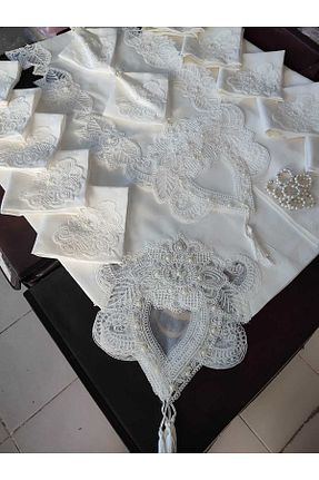 رومیزی بژ پلی استر Çt Çeyizci Tekstil - کد 775631350