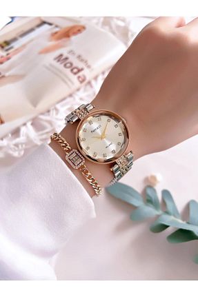 ساعت مچی زرد زنانه 31-35 میلی متر Ferrucci - کد 899730582