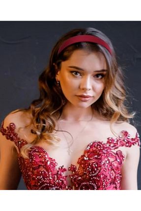 تاج زرشکی زنانه پلی استر Be Best - کد 897034477