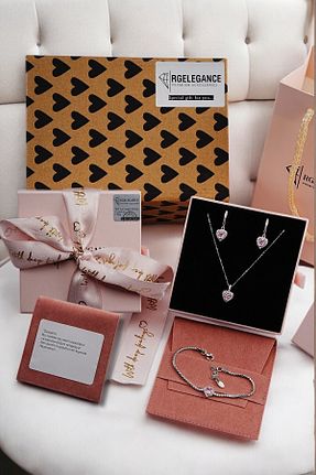 ست نقره زنانه زیرکن RGELEGANCE Premium Accessories - کد 890975755