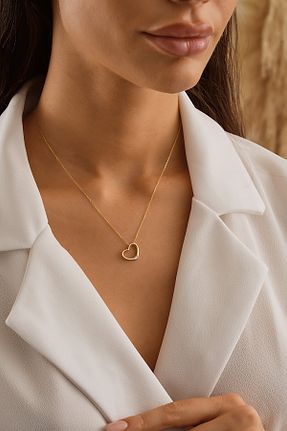 گردنبند طلا زرد زنانه 14 عیار Sefa Gold - کد 900994311