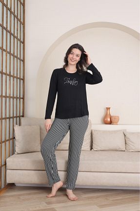 ست لباس راحتی مشکی زنانه بامبو alec lingerie - کد 899766605