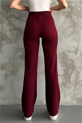 شلوار زرشکی زنانه لیکرا MetuCA - کد 899768637