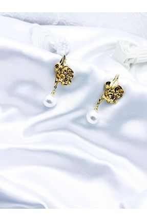 گوشواره استیل (فولاد) زرد زنانه استیل (فولاد) Sii Te Stesso - کد 899768470