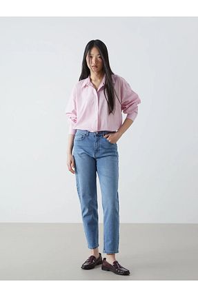 شلوار آبی زنانه پنبه ای LC Waikiki - کد 899768998