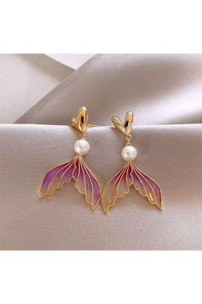 گوشواره جواهر زرشکی Pelin Aksesuar - کد 899769359