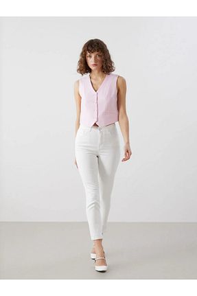 شلوار سفید زنانه پنبه ای LC Waikiki - کد 899772199