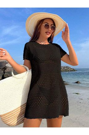 لباس ساحلی مشکی زنانه %100 پنبه DRESSY CL - کد 899772263