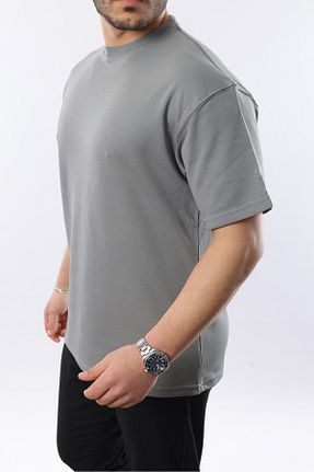 تیشرت طوسی مردانه اورسایز Louen lucie - کد 899773930
