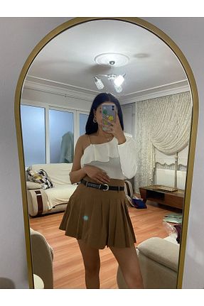 شلوارک و برمودا قهوه ای زنانه رگولار AK - کد 899790089