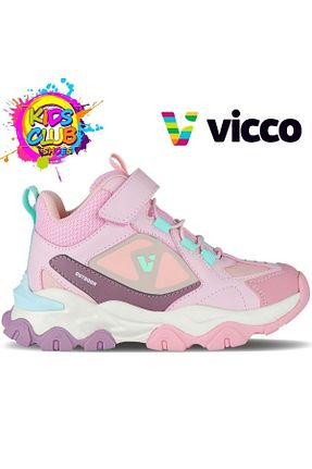 بوت / نیم بوت صورتی بچه گانه چرم مصنوعی Vicco - کد 875910124