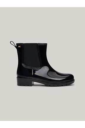 بوت / نیم بوت مشکی زنانه چرم مصنوعی Tommy Hilfiger - کد 837849072