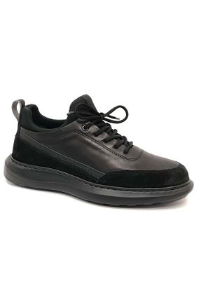 کفش اسنیکر مشکی مردانه چرم اصل Greyder - کد 858625822
