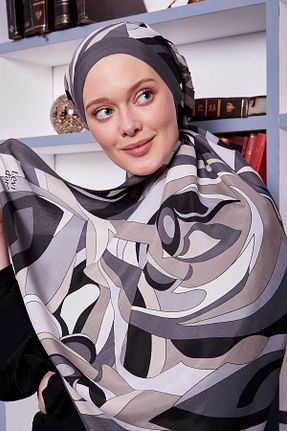 شال طوسی زنانه ویسکون Levidor - کد 899810171
