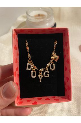 گردنبند استیل ( فولاد ) زرد زنانه استیل (فولاد) Vona Atelier - کد 874207602