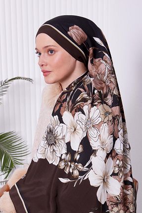 شال قهوه ای زنانه ویسکون Levidor - کد 899810325